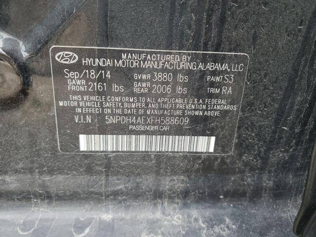 VIN 5NPDH4AEXFH588609 2015 HYUNDAI ELANTRA no.12