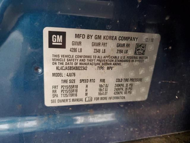 2019 BUICK ENCORE PRE - KL4CJASB5KB822342