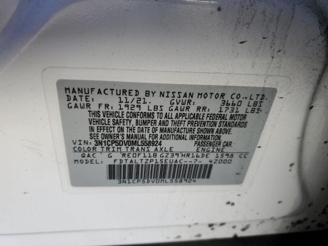 2021 NISSAN KICKS SR 3N1CP5DV0ML558924