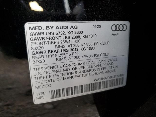 2020 AUDI SQ5 PREMIU WA1B4AFY9L2122598