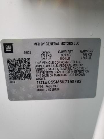 2019 CHEVROLET CRUZE LS - 1G1BC5SM5K7150783