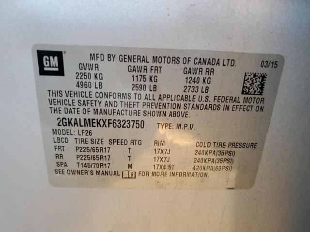 2015 GMC TERRAIN SL - 2GKALMEKXF6323750