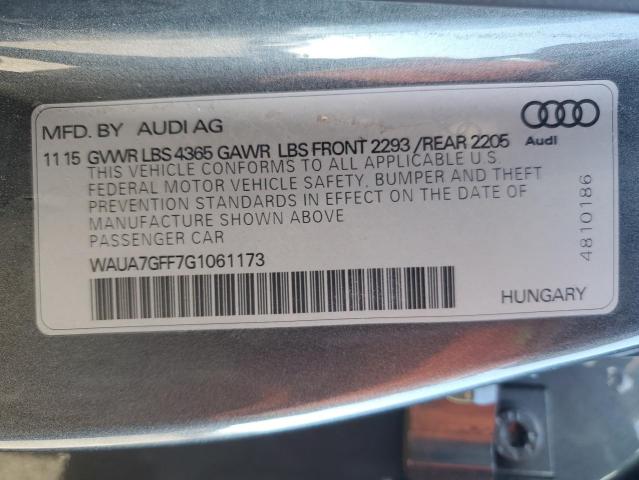 2016 AUDI A3 PREMIUM - WAUA7GFF7G1061173