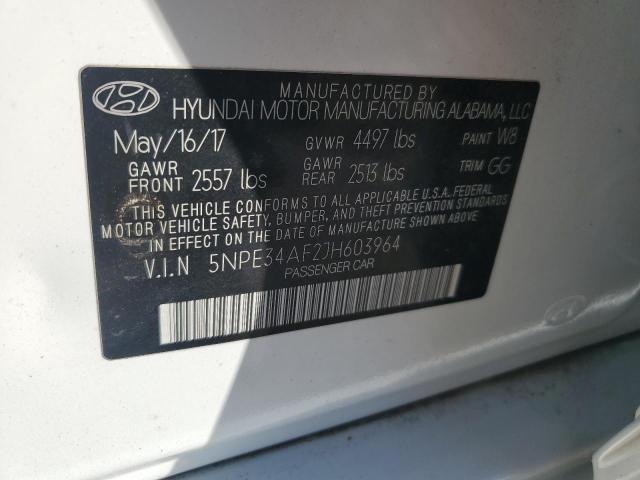 2018 HYUNDAI SONATA SPO - 5NPE34AF2JH603964
