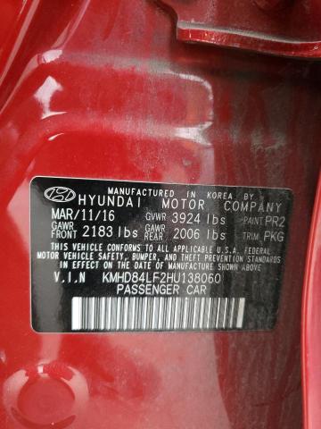 2017 HYUNDAI ELANTRA SE - KMHD84LF2HU138060