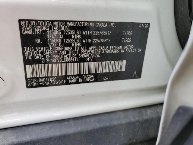 2020 TOYOTA RAV4 LE - 2T3F1RFV8LC088442