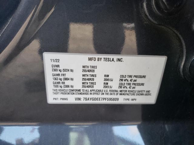 2023 TESLA MODEL Y - 7SAYGDEE7PF595809