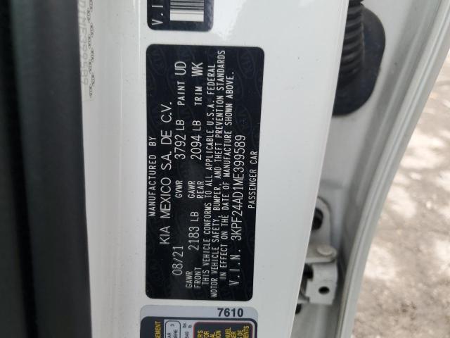 2021 KIA FORTE FE - 3KPF24AD1ME399589
