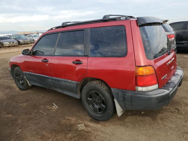 SUBARU FORESTER L 2000 red  gas JF1SF6352YG716232 photo #3