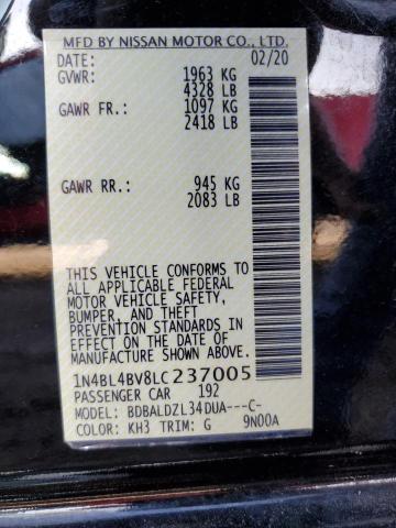 2020 NISSAN ALTIMA S - 1N4BL4BV8LC237005