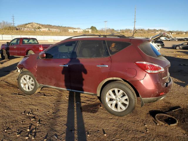 NISSAN MURANO S 2012 maroon  gas JN8AZ1MW5CW203552 photo #3