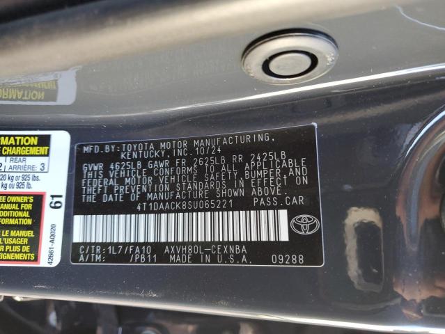 VIN 4T1DAACK8SU065221 2025 TOYOTA CAMRY no.12