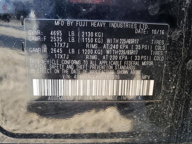2017 SUBARU OUTBACK 2. - 4S4BSACC6H3289535