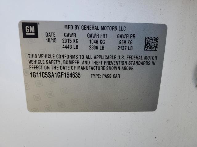 2016 CHEVROLET MALIBU LIM - 1G11C5SA1GF154635
