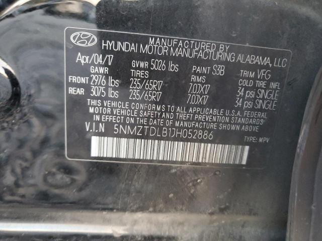 2018 HYUNDAI SANTA FE S - 5NMZTDLB1JH052886