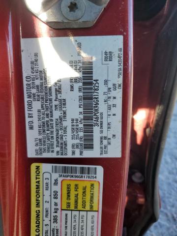 2016 FORD FUSION TIT - 3FA6P0K96GR178254