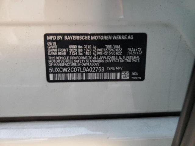 VIN 5UXCW2C07L9A02753 2020 BMW X7 no.13