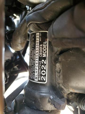 2022 HONDA CB500 FA MLHPC6355N5300723