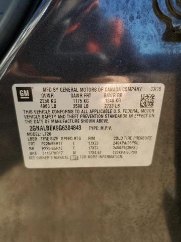 2016 CHEVROLET EQUINOX LS - 2GNALBEK9G6304843