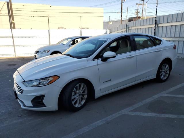 FORD FUSION SE 2019 white  hybrid engine 3FA6P0LU8KR188876 photo #1