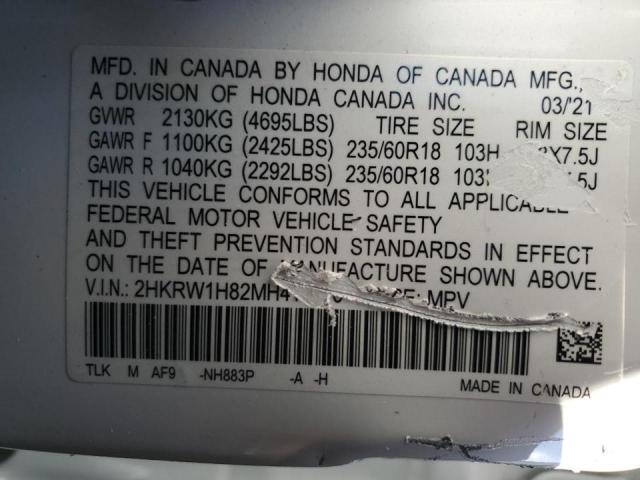 2021 HONDA CR-V EXL - 2HKRW1H82MH414976