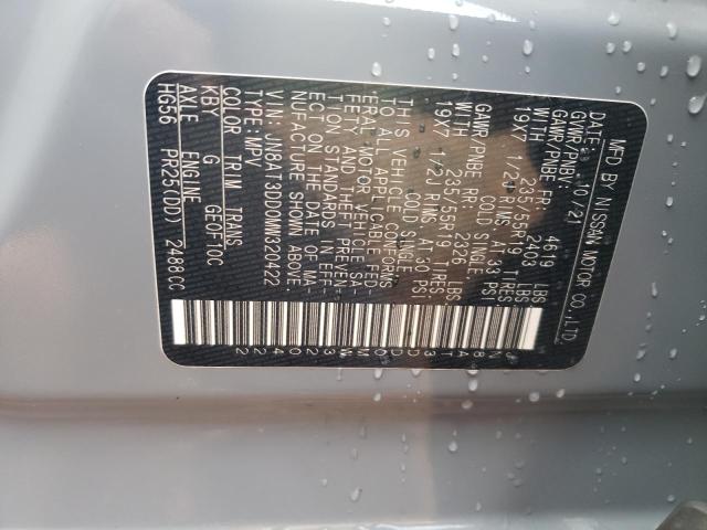 2021 NISSAN ROGUE PLAT - JN8AT3DD0MW320422