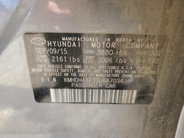 2016 HYUNDAI ELANTRA SE - KMHDH4AE3GU647034
