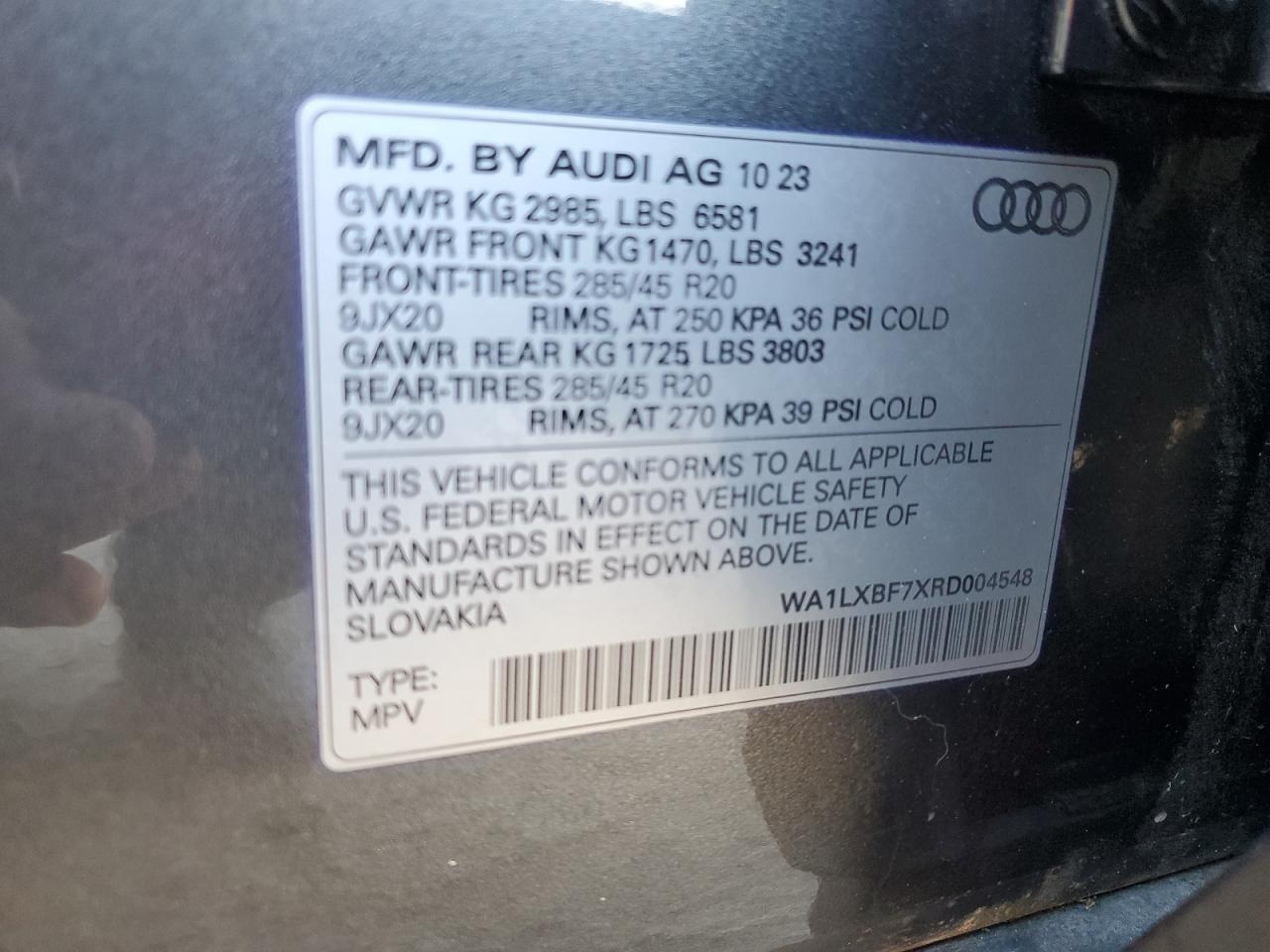 Lot #2976749791 2024 AUDI Q7 PREMIUM