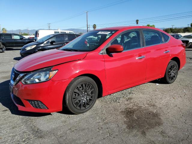 NISSAN SENTRA S 2017 red  gas 3N1AB7AP0HL692877 photo #1