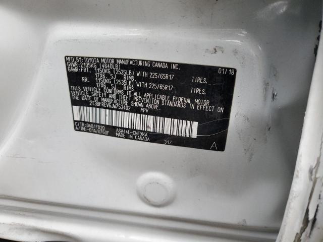 2018 TOYOTA RAV4 LE - 2T3BFREV6JW753402