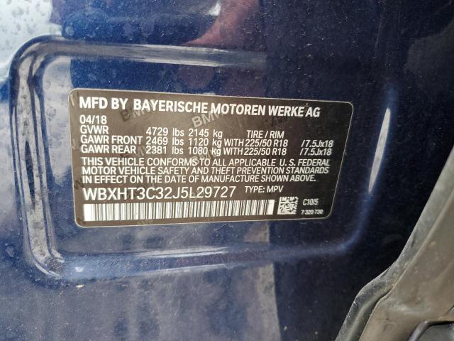 VIN WBXHT3C32J5L29727 2018 BMW X1 no.13