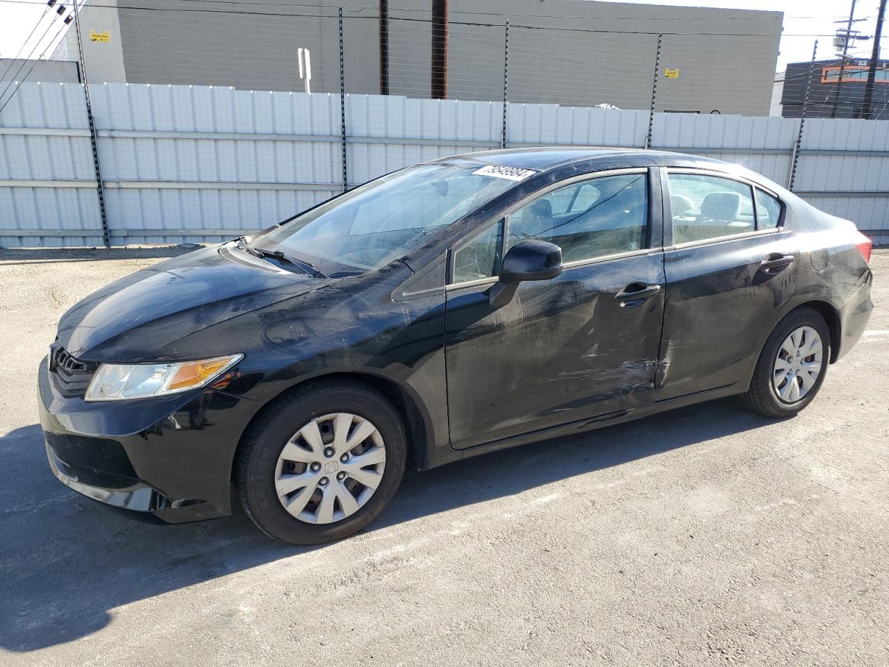 Lot #2986609311 2012 HONDA CIVIC LX