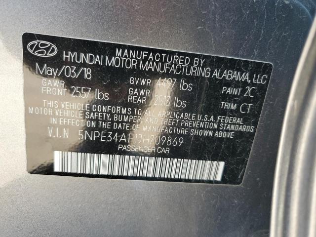 2018 HYUNDAI SONATA SPO - 5NPE34AF1JH709869