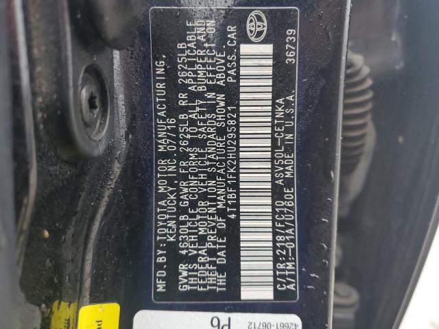 2017 TOYOTA CAMRY LE - 4T1BF1FK2HU295821