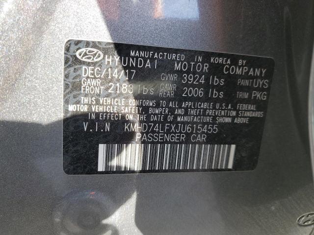 2018 HYUNDAI ELANTRA SE - KMHD74LFXJU615455