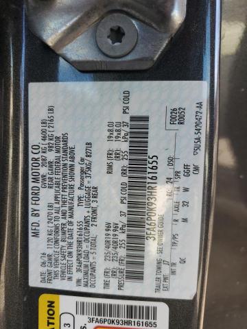 2017 FORD FUSION TIT - 3FA6P0K93HR161655