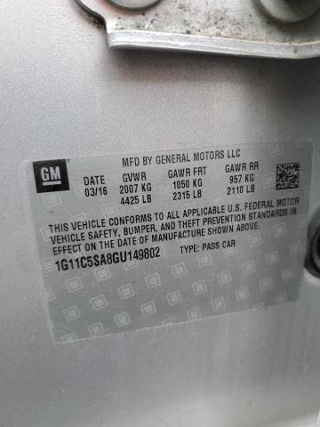 2016 CHEVROLET MALIBU LIM - 1G11C5SA8GU149802