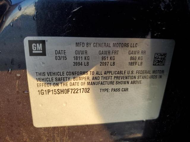 2015 CHEVROLET CRUZE L 1G1P15SH0F7221702