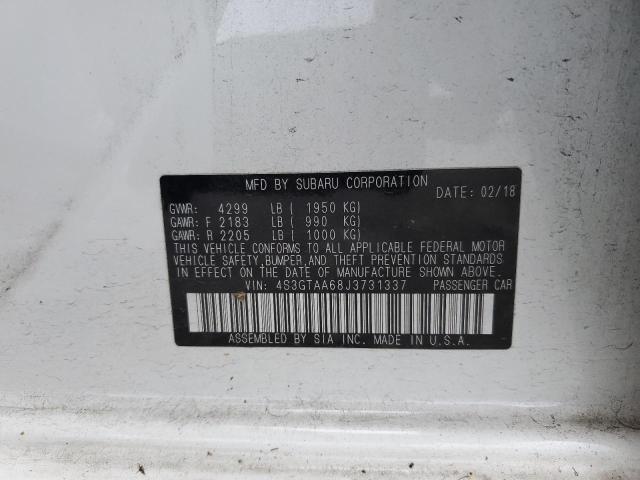 2018 SUBARU IMPREZA - 4S3GTAA68J3731337