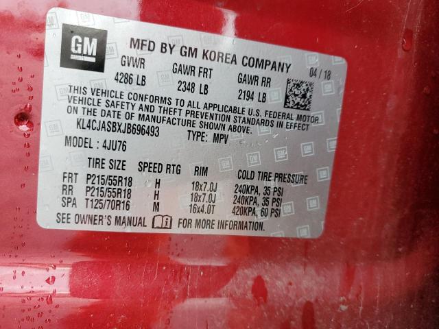 2018 BUICK ENCORE PRE - KL4CJASBXJB696493