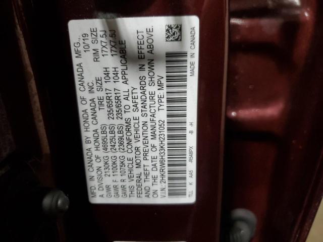 2019 HONDA CR-V LX - 2HKRW6H33KH231052