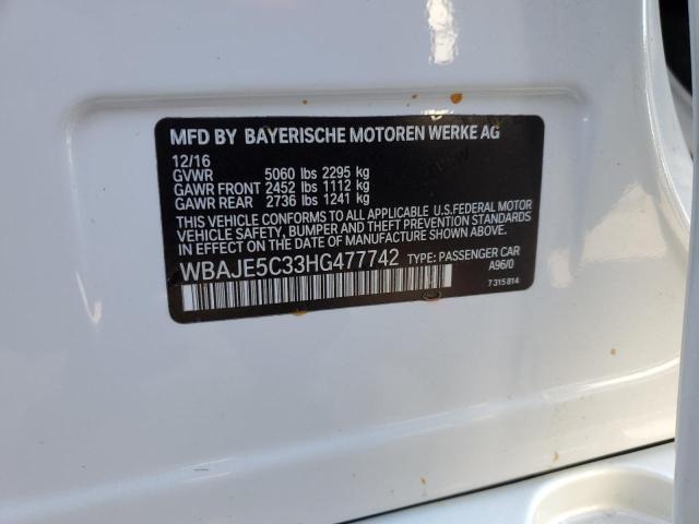 2017 BMW 540 I - WBAJE5C33HG477742