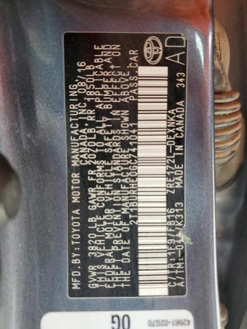2016 TOYOTA COROLLA L - 2T1BURHE0GC741041