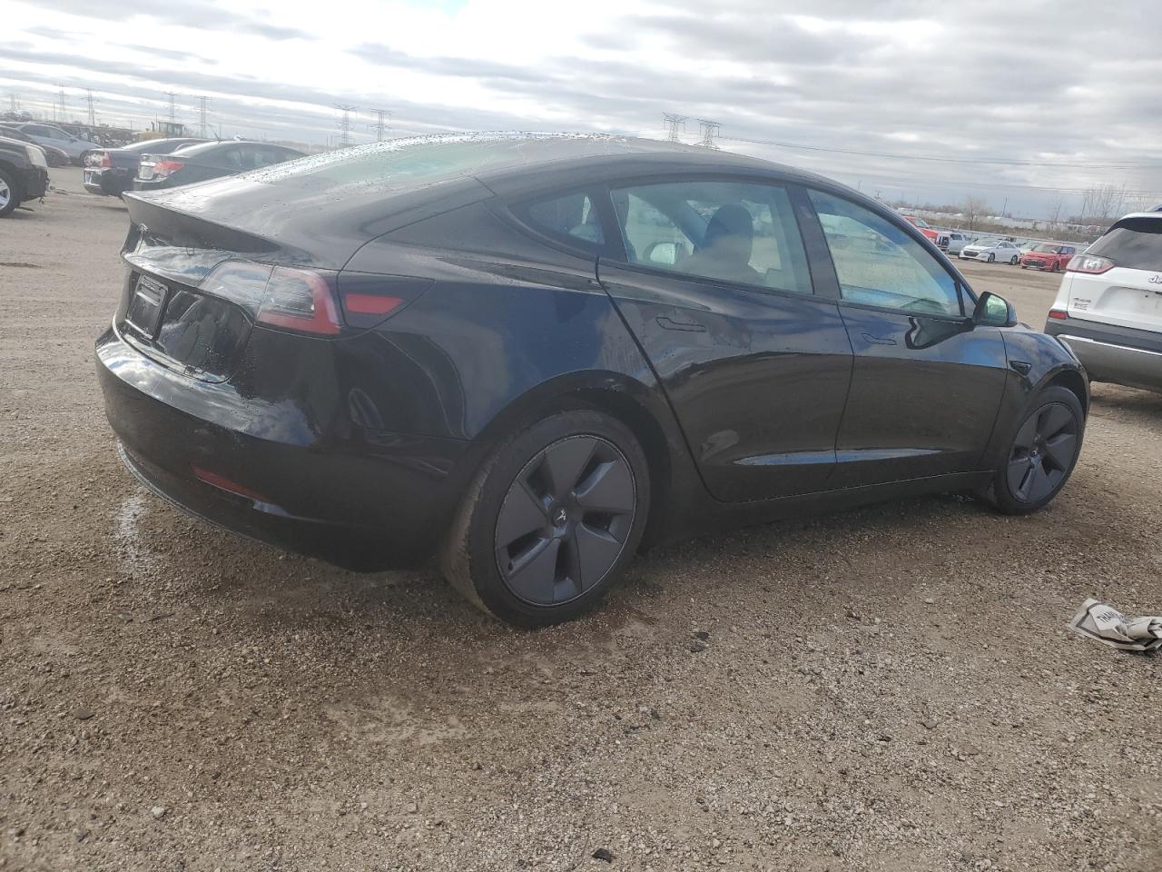 Lot #3020834683 2022 TESLA MODEL 3