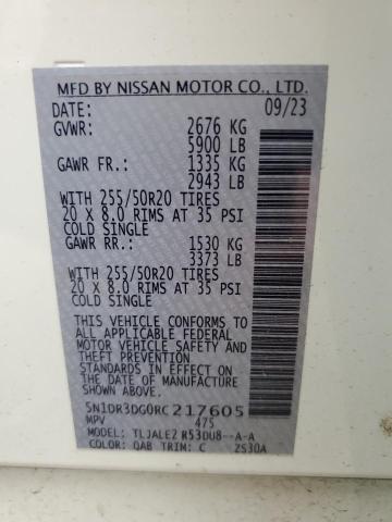 2024 NISSAN PATHFINDER - 5N1DR3DG0RC217605