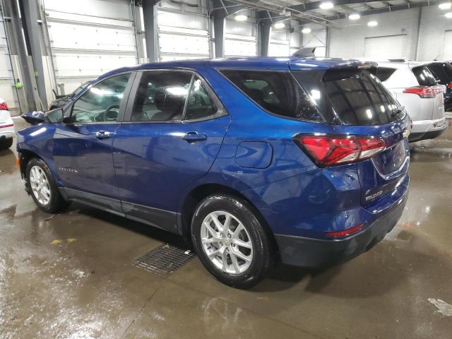 CHEVROLET EQUINOX LS 2022 blue  gas 3GNAXHEV0NS243284 photo #3