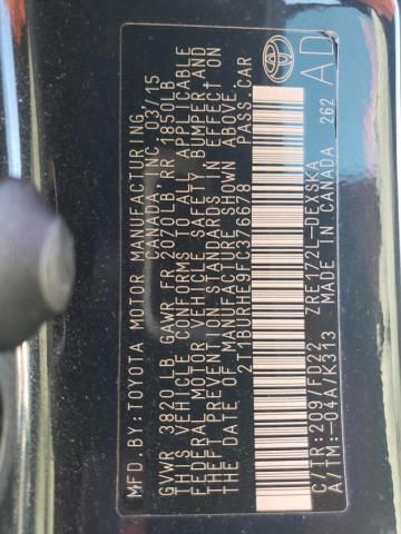 2015 TOYOTA COROLLA L - 2T1BURHE9FC376678