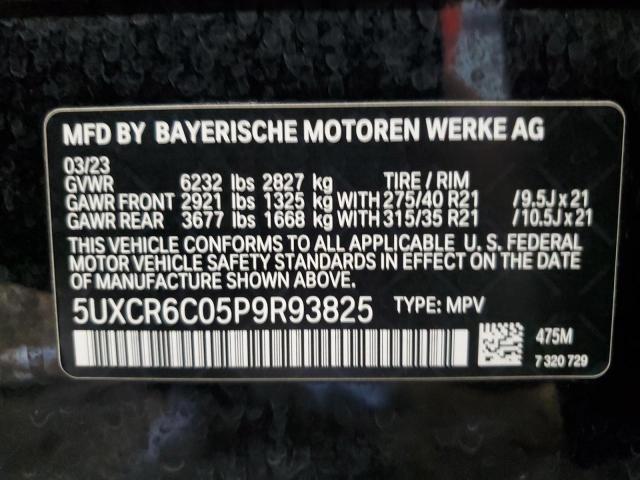 VIN 5UXCR6C05P9R93825 2023 BMW X5 no.13