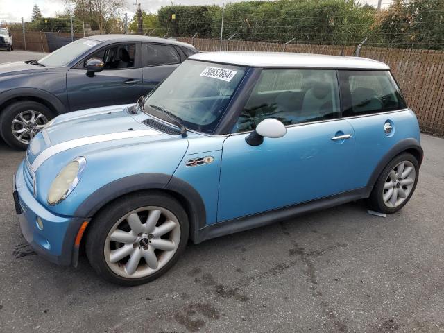 MINI COOPER S 2004 blue  gas WMWRE33434TD89438 photo #1