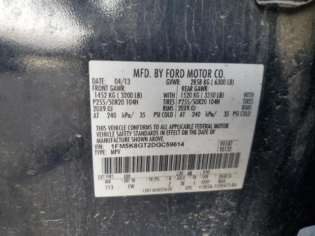 2013 FORD EXPLORER S - 1FM5K8GT2DGC59614